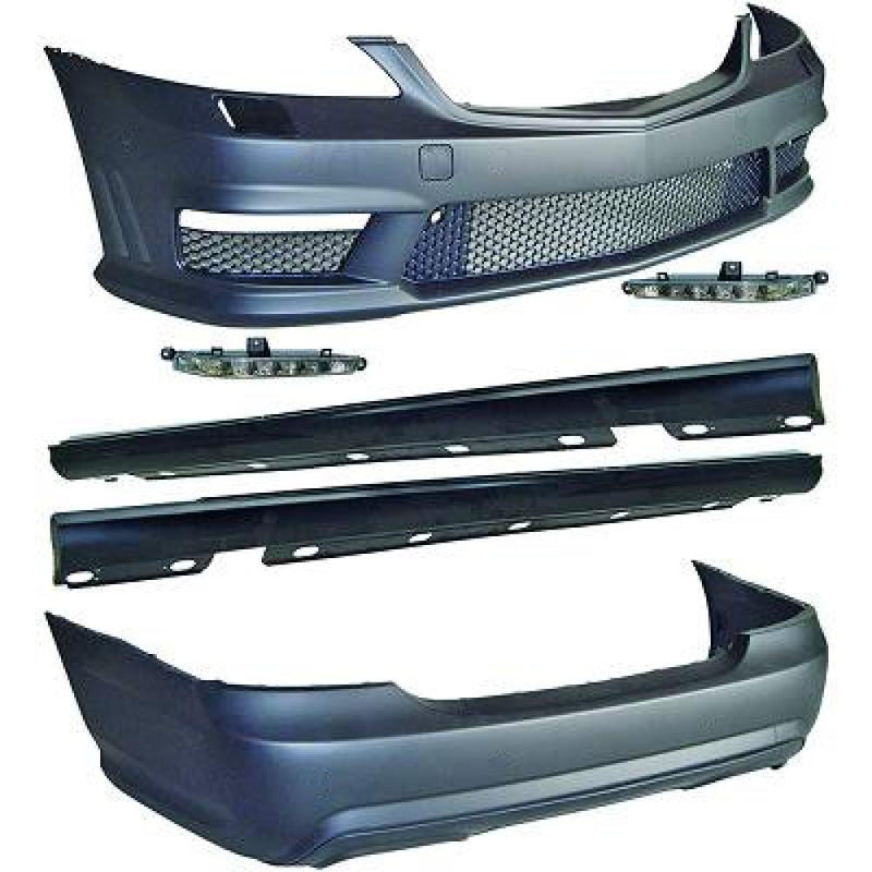 Bodykit Facelift Kurzversion ohne PDC Löcher passend für Mercedes S-Klasse W221 (2005–2013) ohne AMG Line, auch S63 AMG