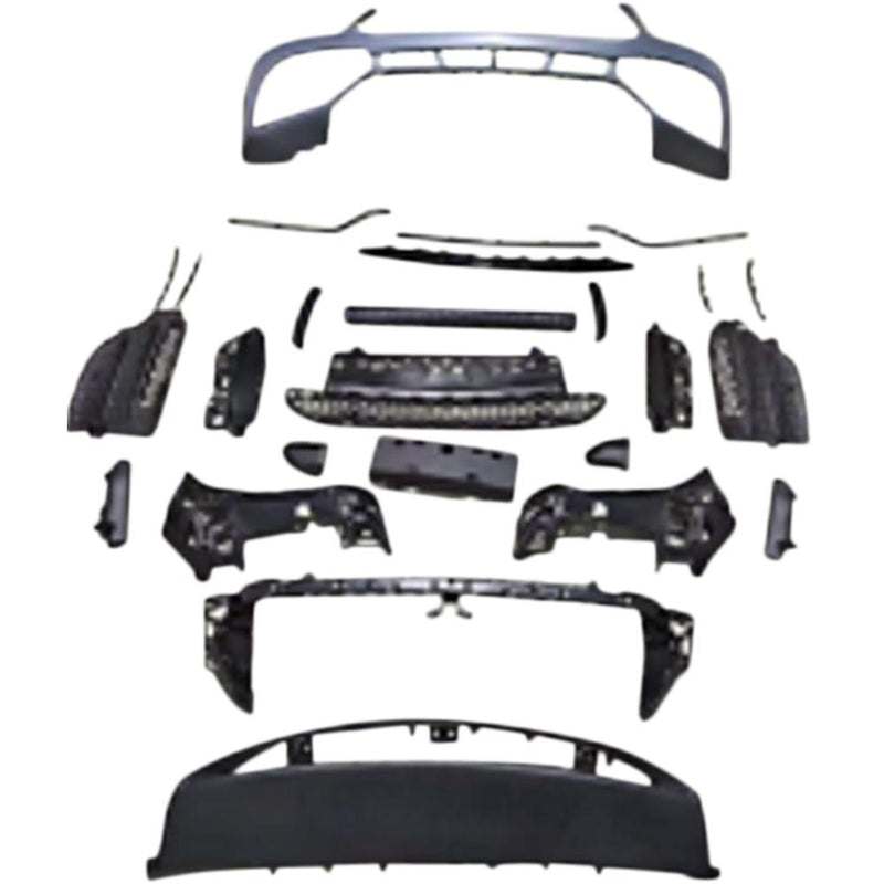 Frontschürze (schwarz) passend für Mercedes GLE SUV W167 / V167 (2018–2024) ohne AMG Line, auch für GLE63