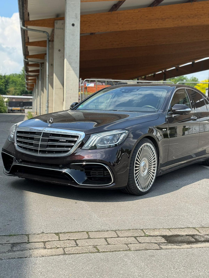 Bodykit passend für Mercedes S-Klasse W222 Facelift Langversion (2017–2020) mit und ohne AMG Line, auch für S63 AMG