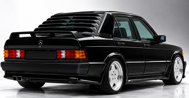 Heckschürze Evo1 passend für Mercedes 190 W201 (1982–1993) mit und ohne AMG Line