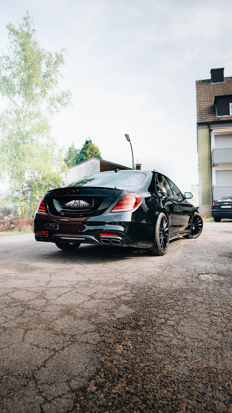 Bodykit Facelift Design inkl. Leuchten passend für Mercedes S-Klasse W222 vor Facelift Langversion (2013–2017) mit und ohne AMG Line, auch S63 AMG
