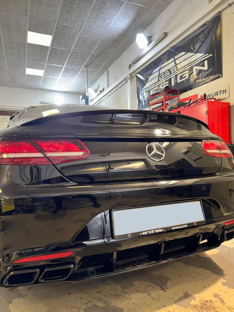 Heckspoiler Abrisskante aus ABS geeignet für Mercedes S Coupé Cabriolet A217 C217 W217