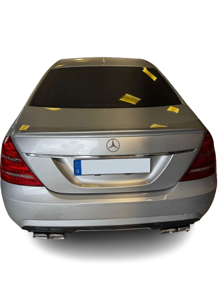 Heckspoiler passend für Mercedes S-Klasse W221 (2005–2013) mit und ohne AMG Line, auch für S63 AMG