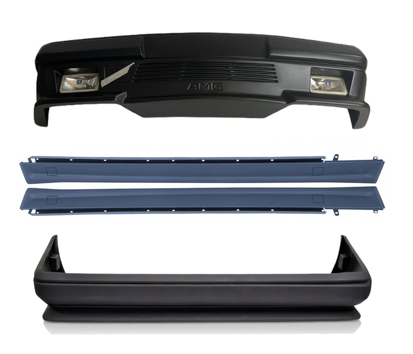 Mercedes AMG Gen1 Look Bodykit mit Logo – passend für W124 Limousine (1985-1995) (Kopie)