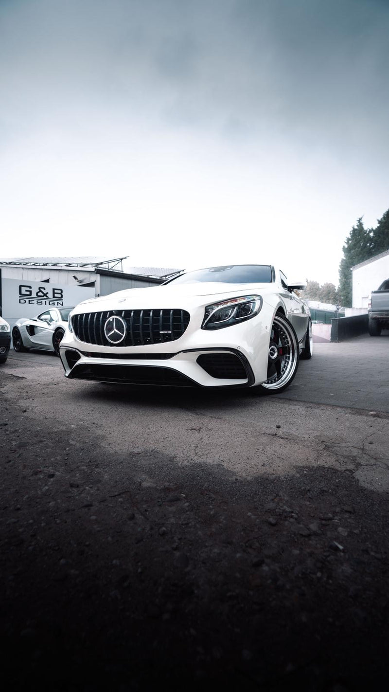 Frontschürze Facelift Design (Chrome) passend für Mercedes S Coupé C217 / A217 / W217 (2014–2020) mit und ohne AMG Line, auch für S63 AMG