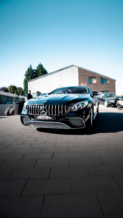 Bodykit Facelift Design (Full Chrome) passend für Mercedes S Coupé C217 / W217 (2014–2020) geeignet für Fahrzeuge mit AMG Line / AMG Paket, auch passend für S65 AMG