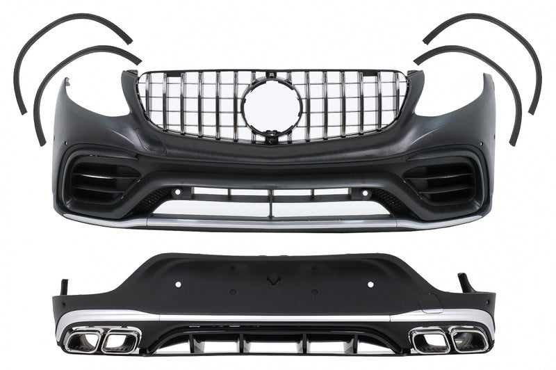 Facelift Look Bodykit passend für Mercedes GLC Coupé C253 (2015–2019) mit AMG Line, auch für GLC63 AMG