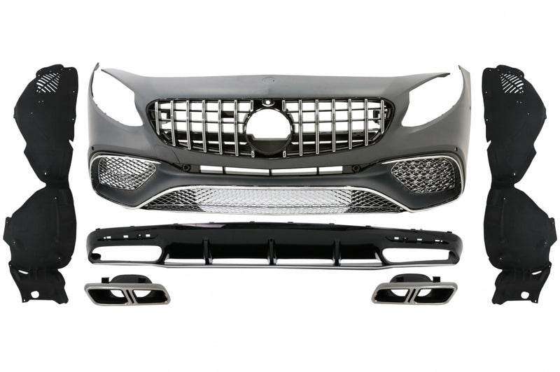 Bodykit Facelift Design (Full Chrome) passend für Mercedes S Coupé C217 / W217 (2014–2020) mit AMG Line, auch für S65 AMG