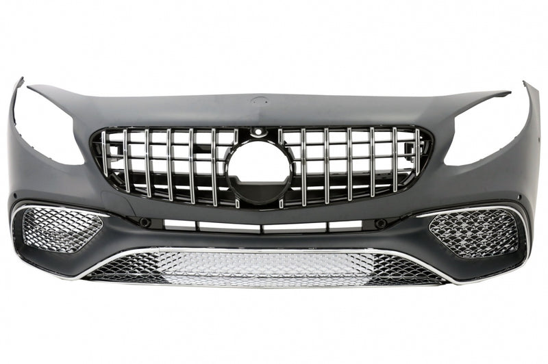 Frontschürze Facelift Design (Chrome) passend für Mercedes S Coupé C217 / A217 / W217 (2014–2020) mit und ohne AMG Line, auch für S65 & S63 AMG