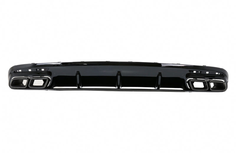 Bodykit Facelift Design (Schwarz) passend für Mercedes S Coupé C217 / W217 (2014–2020) mit AMG Line, auch für S63 AMG