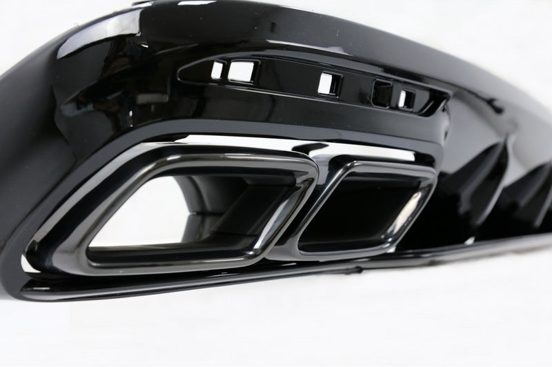 Bodykit Facelift Design (Schwarz) passend für Mercedes S Coupé C217 / W217 (2014–2020) mit AMG Line, auch für S63 AMG