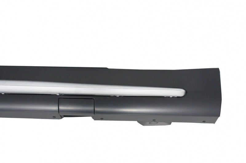 Seitenschweller Langversion (Silber) passend für Mercedes S-Klasse W222 Limousine (2013–2020) ohne AMG Line, auch für S63 AMG