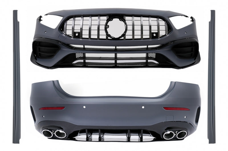 Bodykit passend für Mercedes A-Klasse V177 Limousine (2018–2022) mit und ohne AMG Line, auch für A35 AMG, nicht passend für A45 AMG