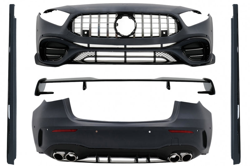 Bodykit passend für Mercedes A-Klasse W177 Schrägheck (18–22) geeignet mit und ohne AMG Line, auch für A35 AMG, nicht für A45 AMG