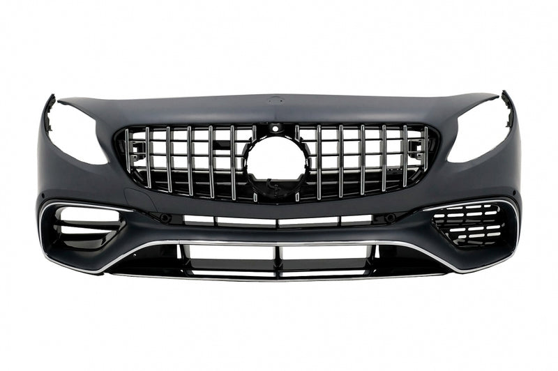 Frontschürze Facelift Design (Chrome) passend für Mercedes S Coupé C217 / A217 / W217 (2014–2020) mit und ohne AMG Line, auch für S63 AMG