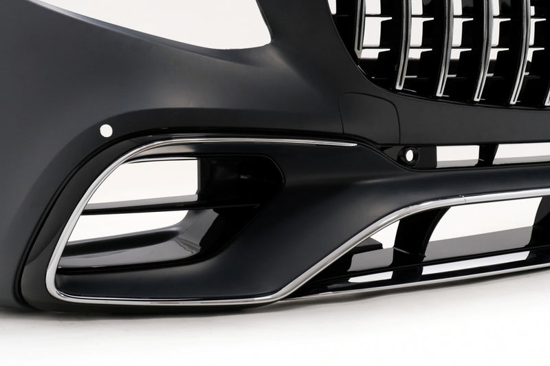 Frontschürze Facelift Design (Chrome) passend für Mercedes S Coupé C217 / A217 / W217 (2014–2020) mit und ohne AMG Line, auch für S63 AMG