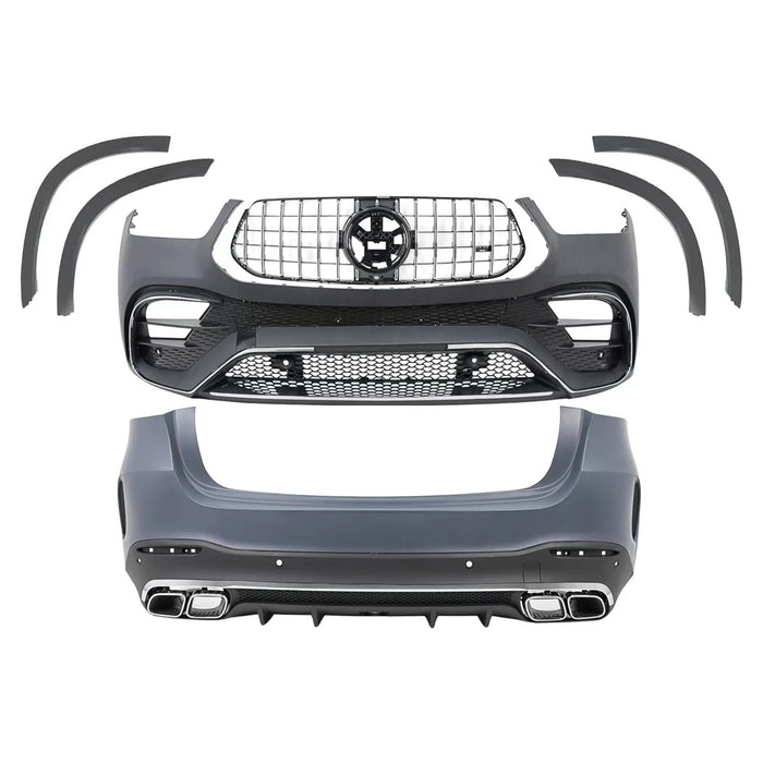 Bodykit im sportlichen Design (Chrome) passend für Mercedes GLE SUV W167 / V167 (2018–2024) ohne AMG Line, auch GLE63