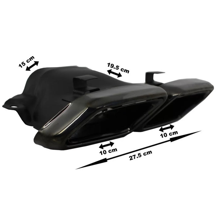 Sport Auspuffblenden Chrom oder Schwarz passend für Mercedes S-Klasse W222