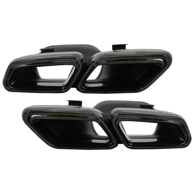 Sport Auspuffblenden Chrom oder Schwarz passend für Mercedes S-Klasse W222