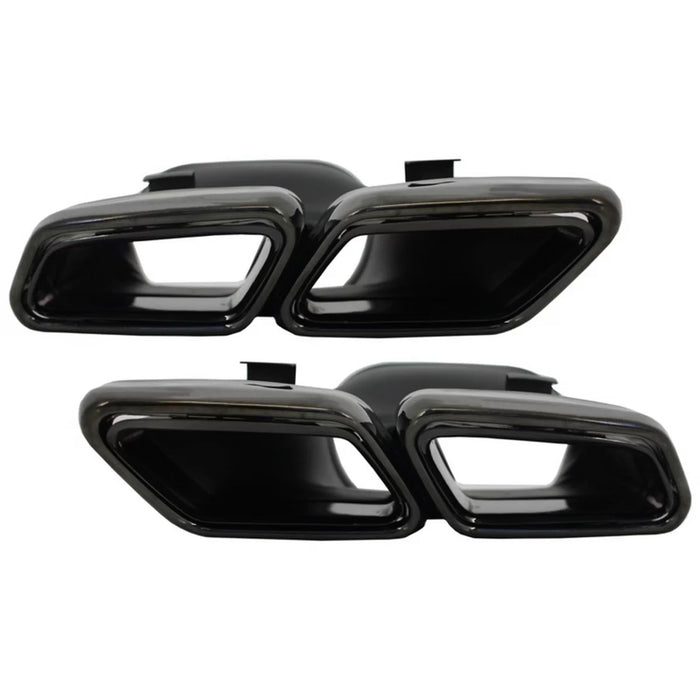 Sport Auspuffblenden Chrom oder Schwarz passend für Mercedes S-Klasse W222